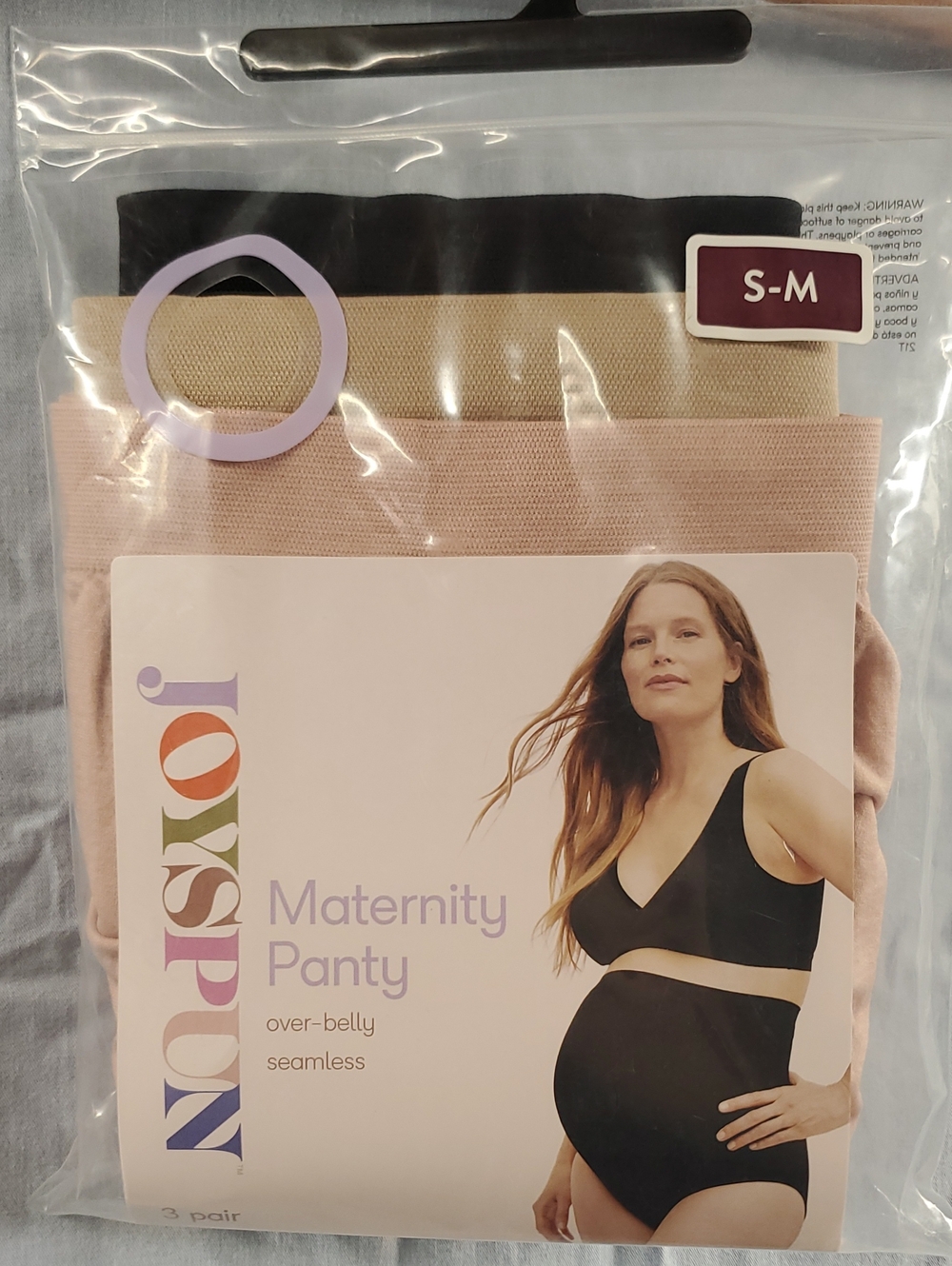 Noppies Maternity Panty 3-Pack - Black, Beige, Blush